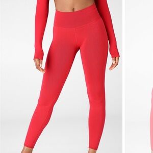 Fabletics SculptKnit High-Waisted Legging in Parsimmon - S